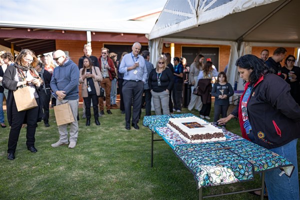 Image Cake Cutting & Flag Raising